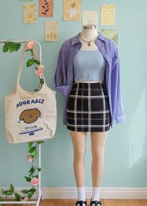 Chic Plaid Mini Skirt