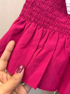 V-Neck Smocked Ruffle Top