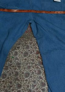 Blue Denim Flared Jeans