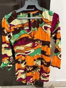 Urban Outfitter Boho Print V-Neck Romper
