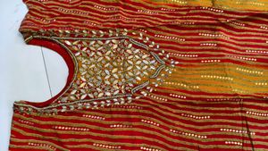 Ethnic Kurta with Embellished Neckline