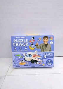 Space Puzzle Track Toy with Electric Vehicle – DIY