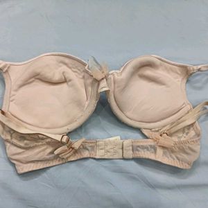 ♥️ Lace Trim Push-Up Bra with Embellishments