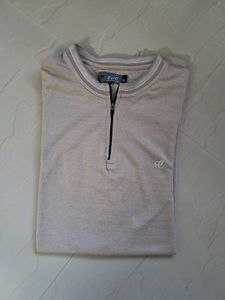 Elegant Half-Zip Polo Shirt for Men