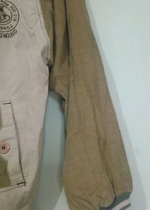 Classic Beige Bomber Jacket