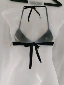Black Mesh Triangle Bra