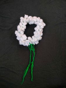 White Floral crochet gajra