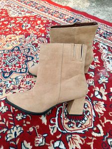 Beige Ankle Boots