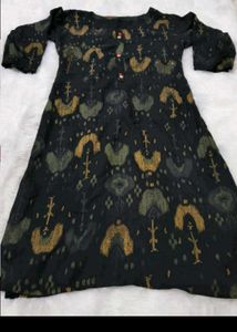 Black kurta with beautiful red palazz