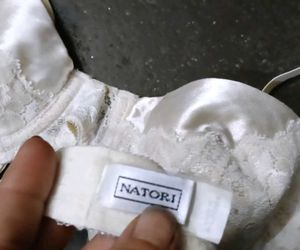 White Lace Trim Bra