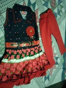 Girls' Dress and Pants Set