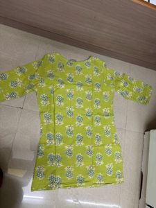 Green Printed Kurti