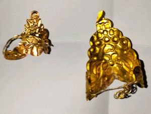 Vintage &amp; Exquisite Gold-Plated Kundan Mukut Set
