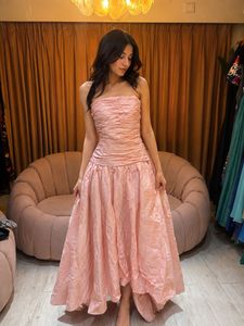 Stunning Pink Strapless Gown
