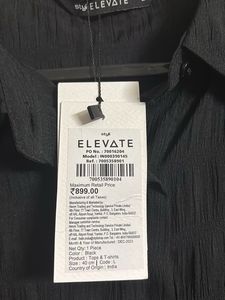 Elegant Black Textured Shirt