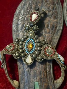 Beaded Flat Sandals