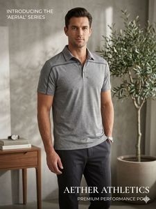 Men's Grey Polo T-Shirt
