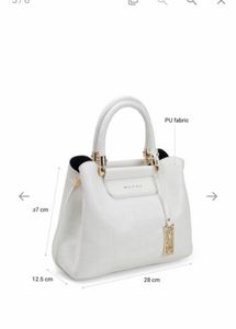 Metro Women White Satchel Bag