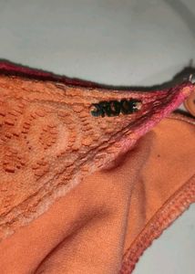 Orange Lace Bikini Bottom