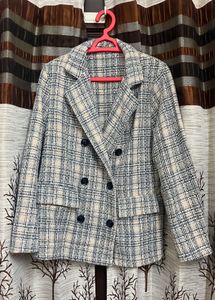 Urbanic Set Of Chic Plaid Double-Breasted Blazers