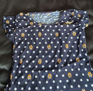 Navy Blue High-Low top for Women