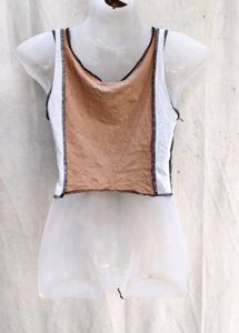 42209. Lace-Up Crop Top