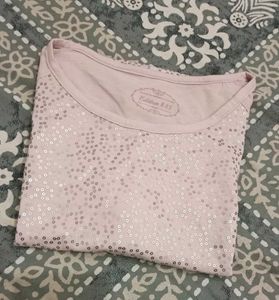 Stylish Pink Sparkle Top