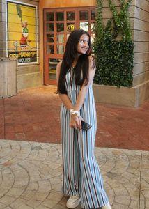 Striped Wide-Leg Jumpsuit