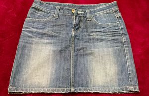 Brand New Dark Blue Denim Skirt
