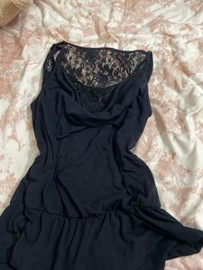 black lace top