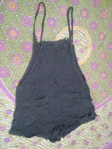 Black Short Overalls