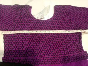 Elegant Purple Anarkali with Dupatta