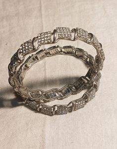 Artificial Silver Bangles