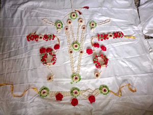 Floral Jewellery Set for Haldi/Mehendi/ baby showe