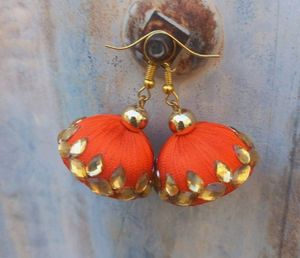 Handmade thread jhumka