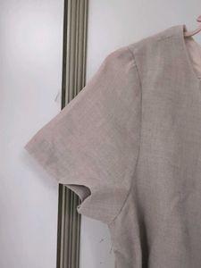 Beige Casual Dress