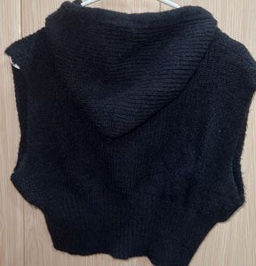 Hooded Knit Vest