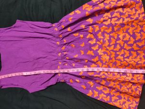 Stylish Back Purple Dress