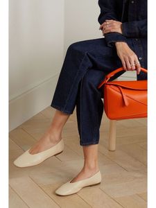 H&M Stylish Cream Ballet Flats