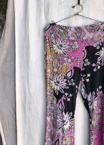 Boho Floral Bell Bottom Pants