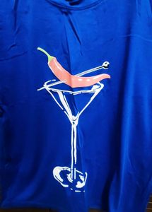 Blue Martini &amp; Chili Graphic T-Shirt