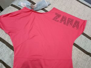 Zara Coral Top