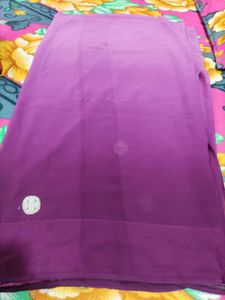 Purple Georgette Saree