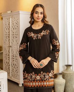 Black Kashmiri Style Co-ord set