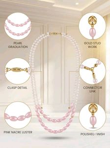 Elegant Pearl Necklace &amp; Earring Set