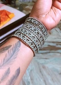 Stone Work Metal Bangels