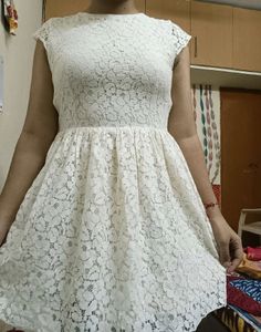 Off-white Mini Dress