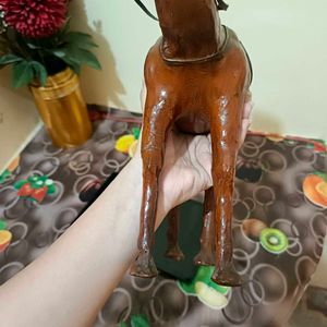 Vintage Leather camel Figurine