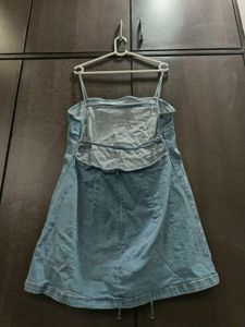 Light Wash Denim Mini Dress