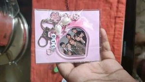 BTS ARMY Beaded Charm Keychain